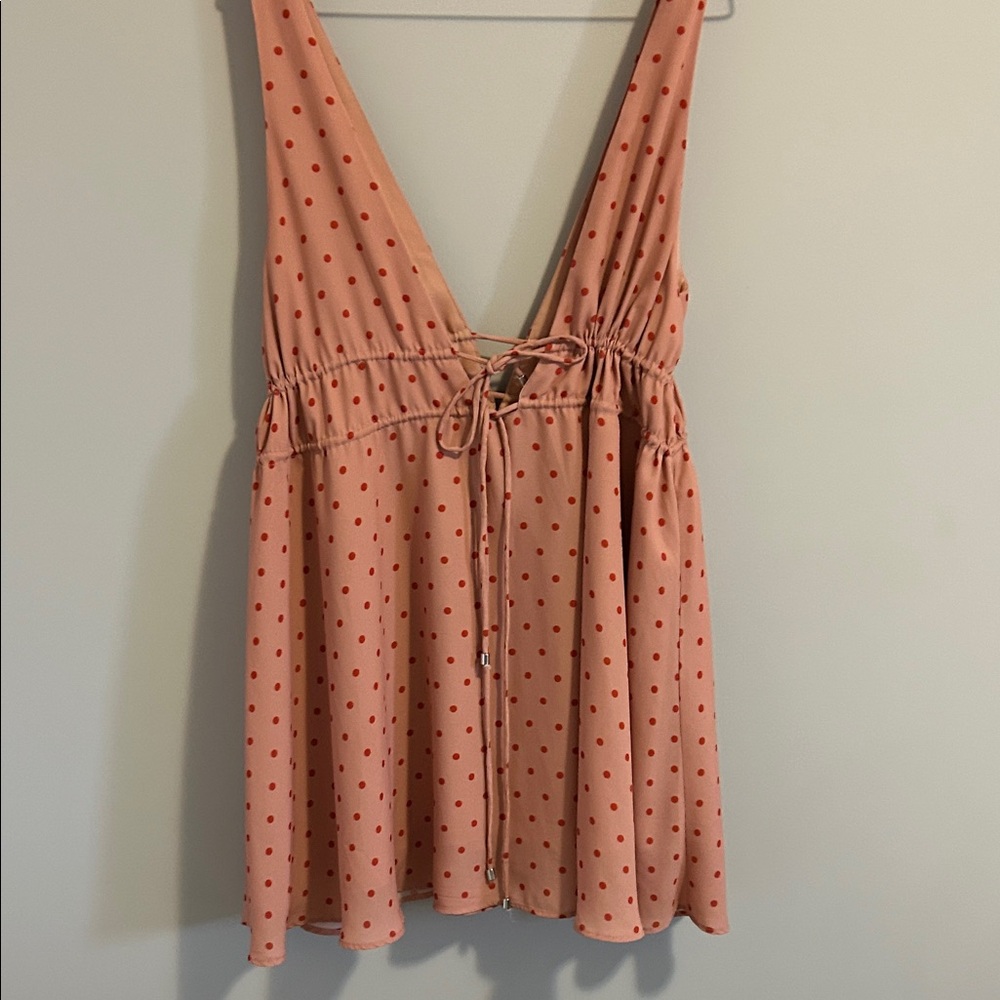 Polka Dot Sleeveless Dress